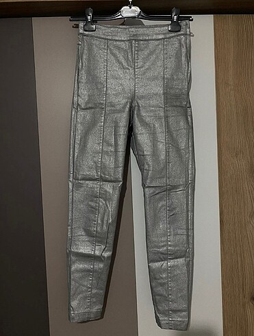 H&M Gümüş Rengi Pantolon