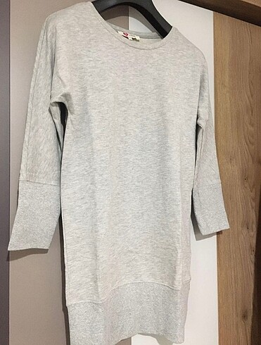 36 Beden KOTON Gri Sweat Elbise/Tunik