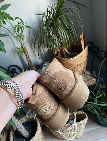 38 Beden camel Renk Ugg ultra mini platform