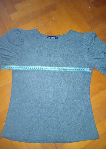 36 Beden mavi Renk Kısa Kollu Kadın Bluz