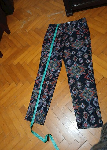 38 Beden zara Bohem Çok Renkli Pantolon