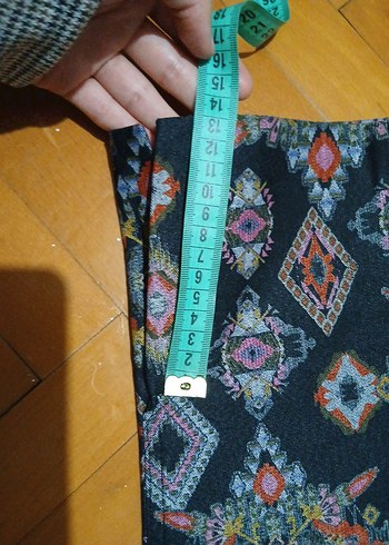 38 Beden çeşitli Renk zara Bohem Çok Renkli Pantolon