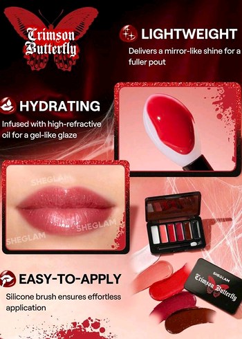 Beden SHEGLAM Crimson Butterfly Makyaj Seti
