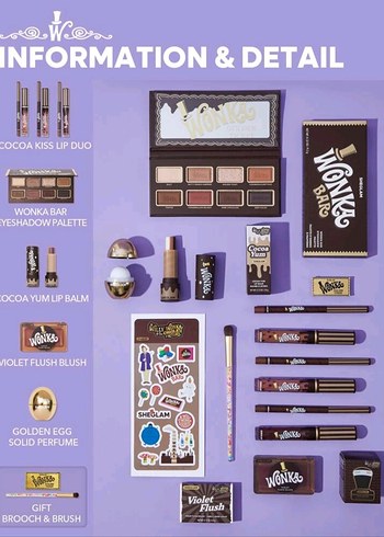 Diğer Wonka Bars Makyaj Seti - Koyu Kahverengi Tonlar
