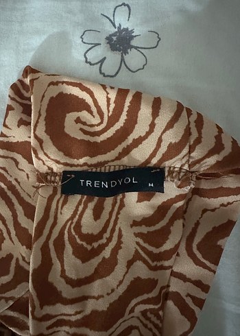 Trendyol & Milla Bohem Tarz Kahverengi Tie-Dye Bralet