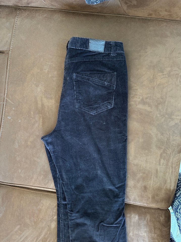 Kahverengi Kadın Kadife Pantolon - Görsel 2