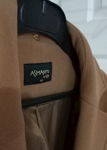 Bej Düğmeli Uzun Kadın Kaban - Görsel 6