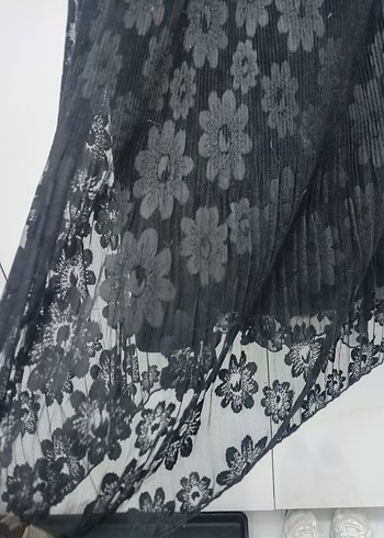 Kadın Siyah Piliseli Midi Gotik Etek - Görsel 2