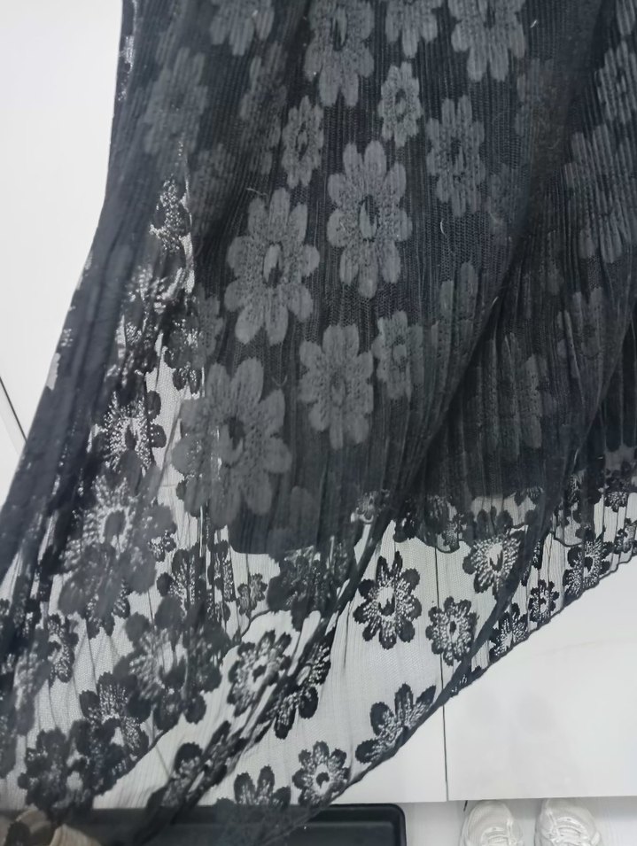 Kadın Siyah Piliseli Midi Gotik Etek - Görsel 2