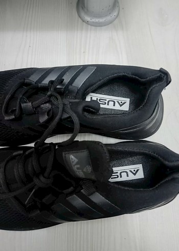 Siyah Erkek Spor Ayakkabı Elastik Bağcıklı - Görsel 3