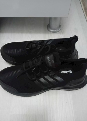 Siyah Erkek Spor Ayakkabı Elastik Bağcıklı - Görsel 2