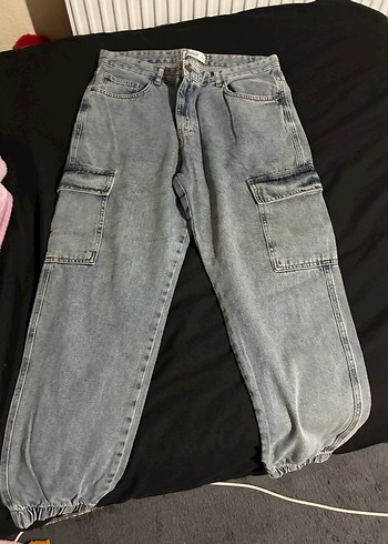 LC Waikiki Jogger Fit Acik Mavi Denim Cargo Pantolon