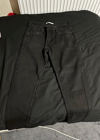 Zara Erkek Siyah Duz Kesim Jean Pantolon