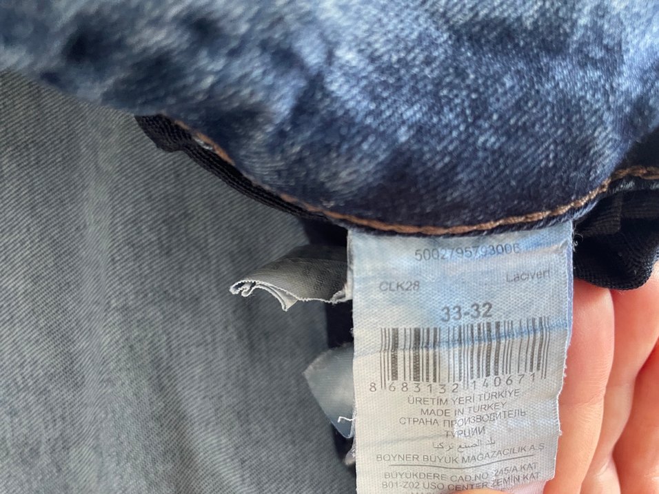 Erkek Kot pantalon Fabrika marka 33-32 beden - Görsel 4