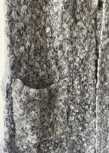 Gri Triko Midi Triko Hırka M Beden - Görsel 2