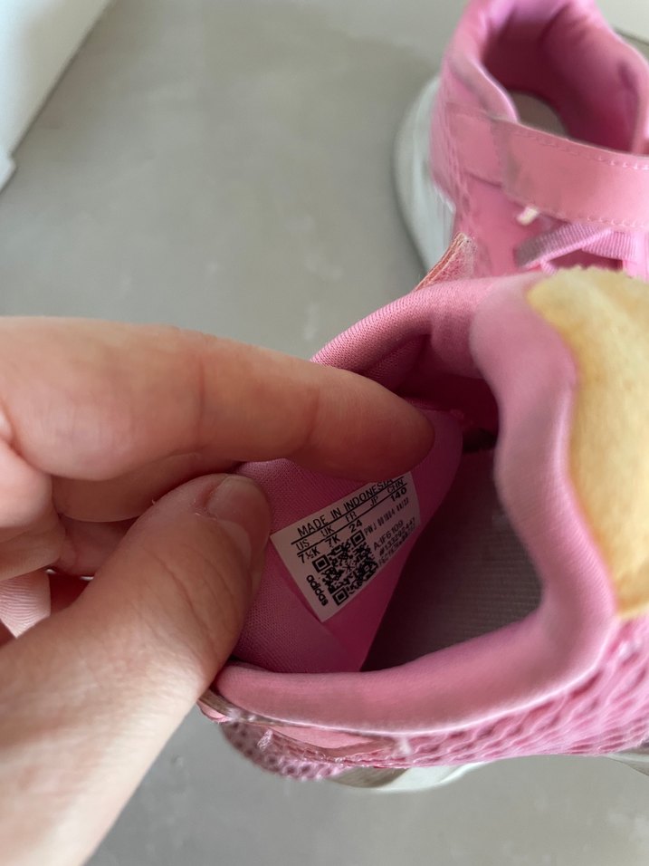 Kız Çocuk Pembe Adidas Spor Ayakkabı 24 numara - Görsel 2