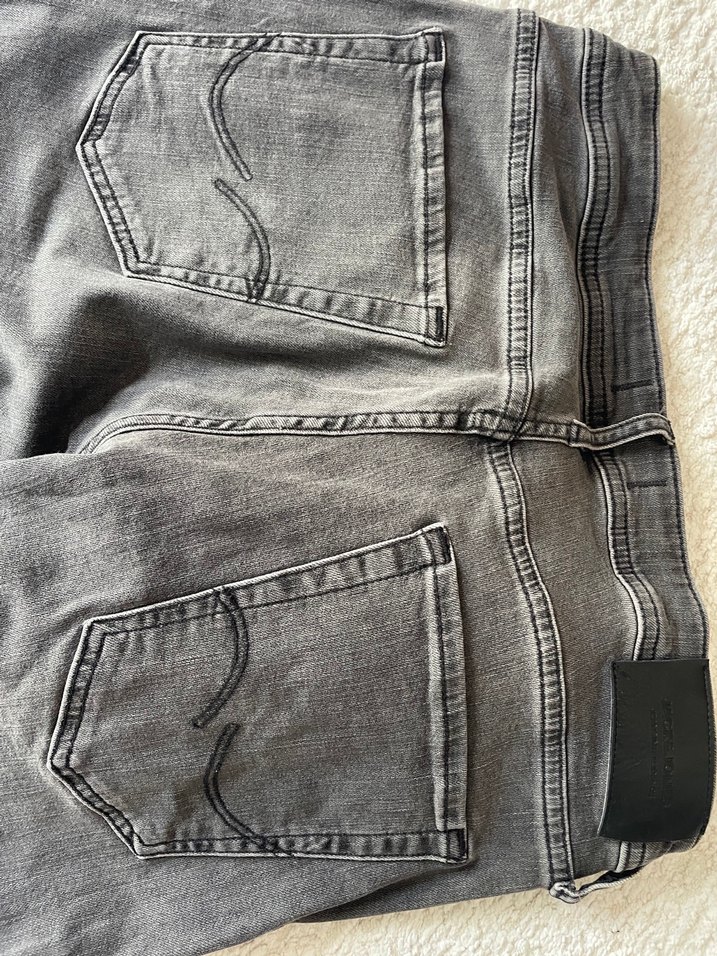 Gri Erkek Kot Pantolon -Jack Jones marka 33-32 - Görsel 2