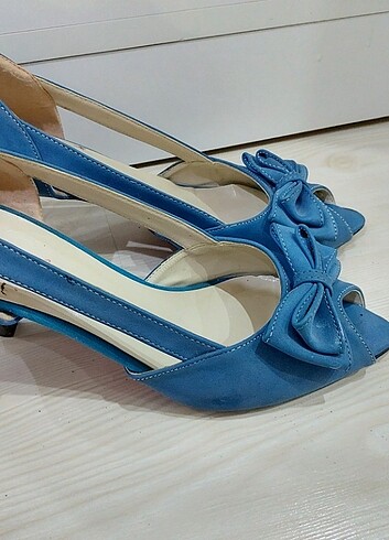 39 Beden mavi Renk Topuklu ayakkabı