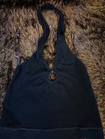 Diğer Siyah crop top