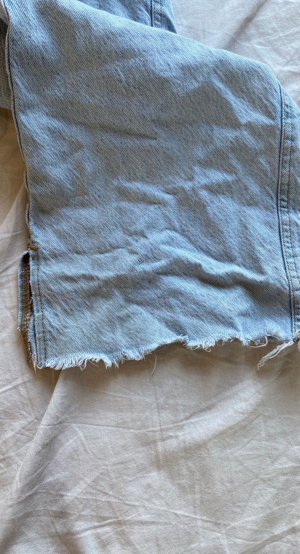 Mavi Maxi Boy Bol Kesim Kadın Kot Pantolon - Görsel 3