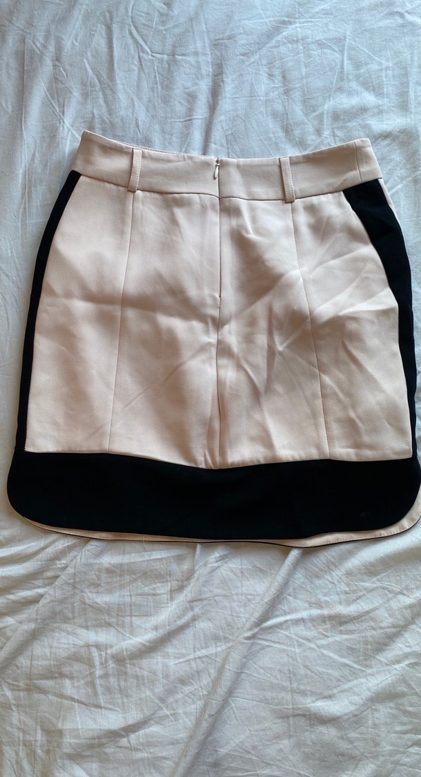 Bej Pilili Midi Kadın Etek - Görsel 3