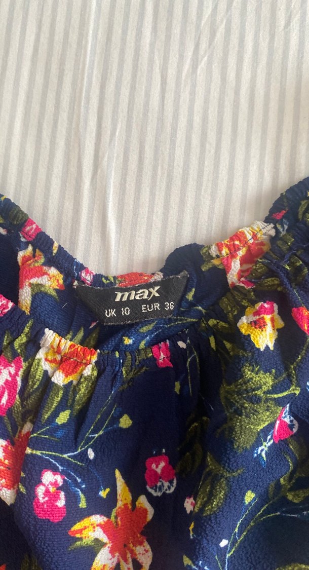 Çiçek Desenli Uzun Bohem Elbise - Görsel 2