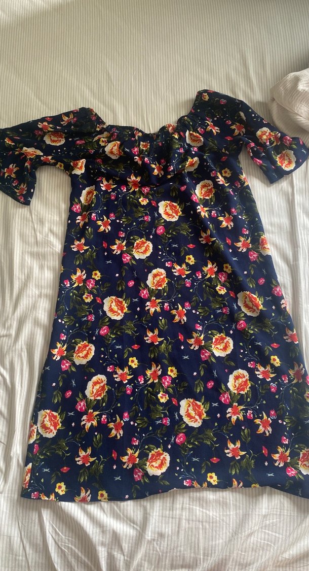 Çiçek Desenli Uzun Bohem Elbise - Görsel 4