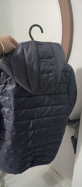 11-12 Yaş Beden mor Renk Kız çocuk mont
