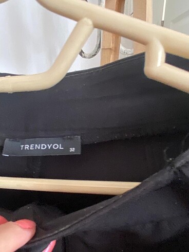 xs Beden Siyah kumaş pantolon