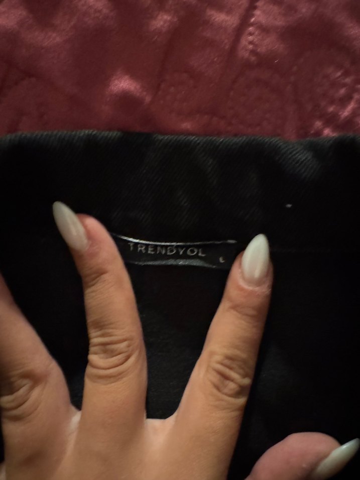 Siyah Düğmeli Kadın Denim Ceket - Görsel 4