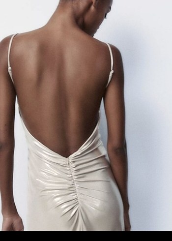 Zara folyo elbise