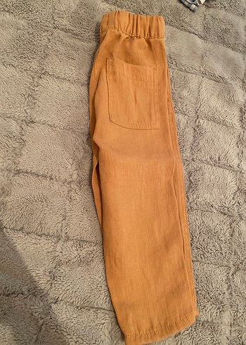 Erkek Çocuk açık kahve Keten Pantolon - Görsel 2