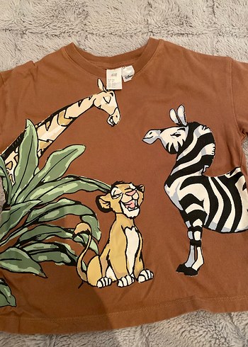 Erkek Çocuk Kahverengi Baskılı Kısa Kollu Tişört - Görsel 4