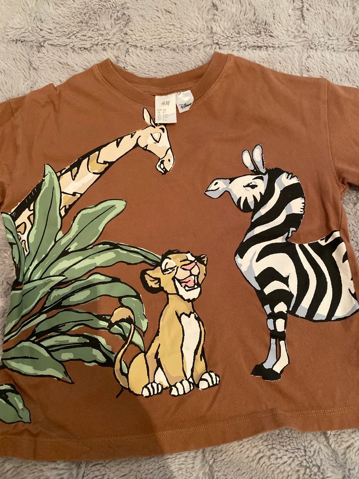 Erkek Çocuk Kahverengi Baskılı Kısa Kollu Tişört - Görsel 4