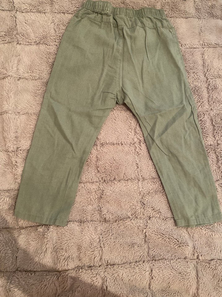 Erkek Çocuk Keten Rahat Kesim Pantolon - Görsel 2