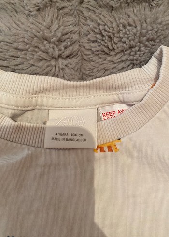 Beyaz Baskılı Erkek Çocuk Tişört - Görsel 3