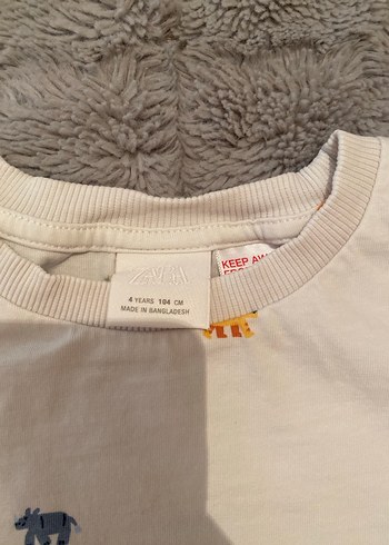 Beyaz Baskılı Erkek Çocuk Tişört - Görsel 2