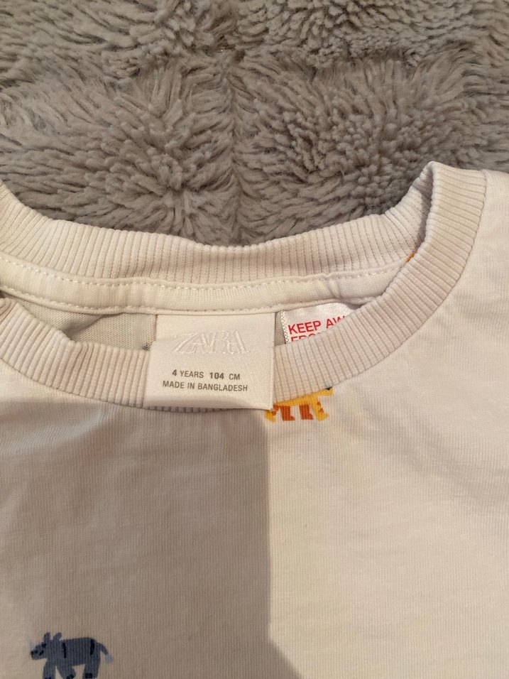 Beyaz Baskılı Erkek Çocuk Tişört - Görsel 2