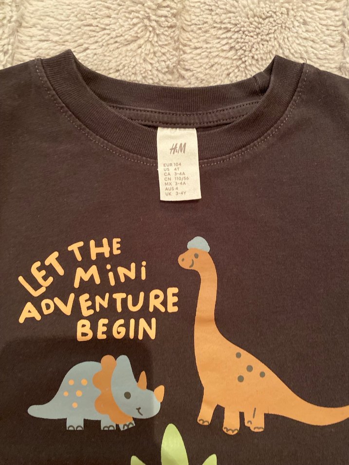 Erkek Çocuk Koyu Kahverengi Baskılı Tişört - Görsel 2