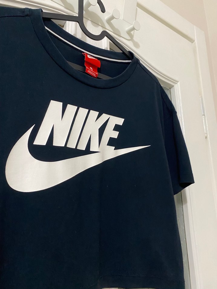 Nike orjinal Lacivert Kısa Kollu Tişört - Görsel 2