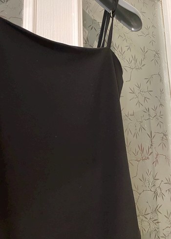 Siyah Strappy Midi Kadın body - Görsel 2