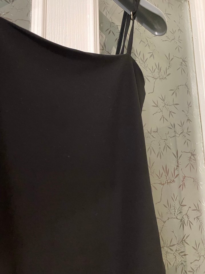 Siyah Strappy Midi Kadın body - Görsel 2