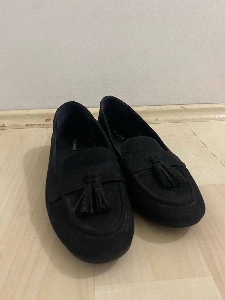 Siyah Püsküllü Kadın Loafer - Görsel 2