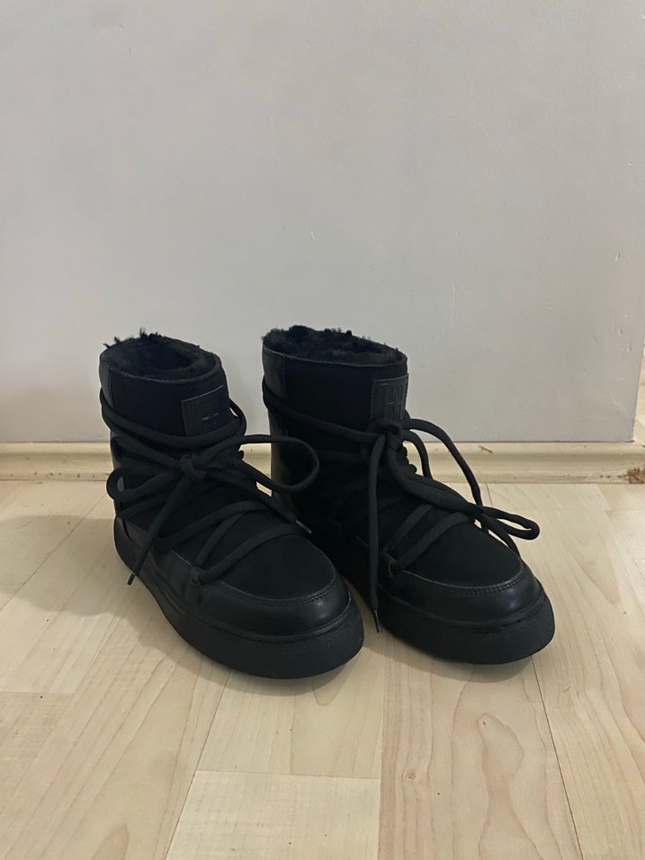 Siyah Kadın yüksek taban bot - Görsel 3