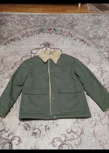 Kadın Gri Kısa Kesim Kürklü Ceket - Görsel 6