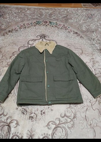 Kadın Gri Kısa Kesim Kürklü Ceket - Görsel 7