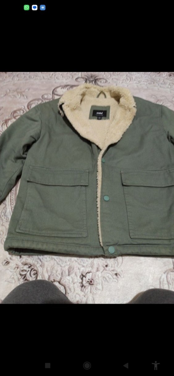 Kadın Gri Kısa Kesim Kürklü Ceket - Görsel 4