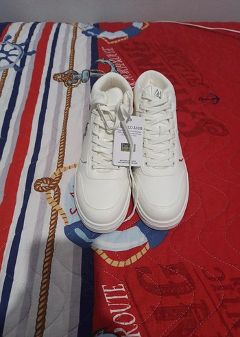 Beyaz Kadın Spor Ayakkabı Velcro Bantlı - Görsel 5