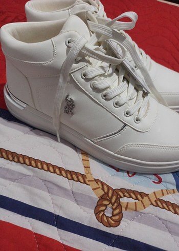 Beyaz Kadın Spor Ayakkabı Velcro Bantlı - Görsel 6