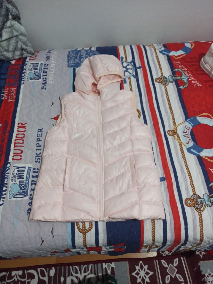 Kız Çocuk Pembe Kapüşonlu Düğmeli Ceket - Görsel 2